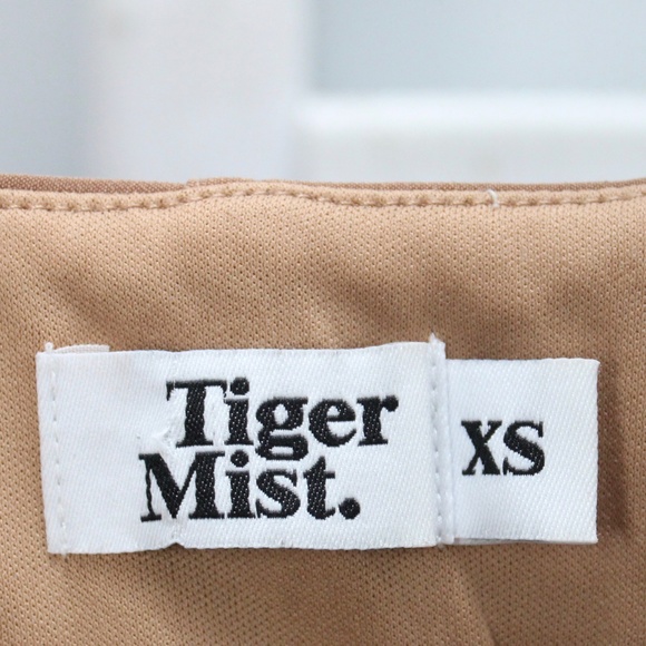 Tiger Mist Tan Light Brown Syre Corset Cropped Sleeveless Top Size XS - Picture 2 of 8